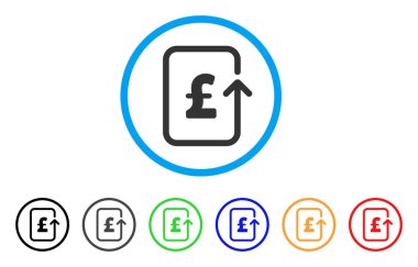 Ters Lirası işlem yuvarlak simge