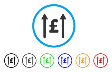 Lirası yuvarlak simge göndermek