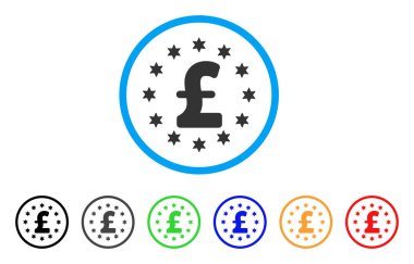 Lirası yuvarlak simge ışıltı