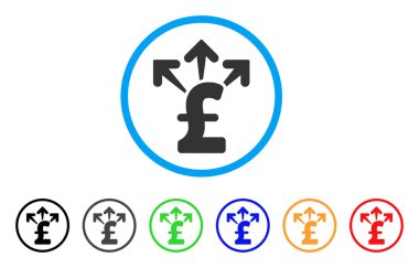 Lirası para yuvarlak simge harcamak