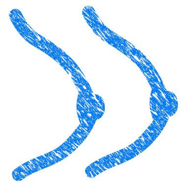 Bayan göğüs Grunge simgesi