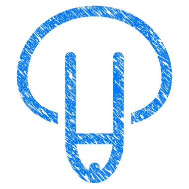 Grunge simgesi aşağı erkek üreme organları