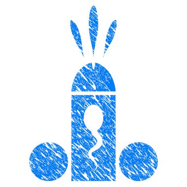 Sperm boşalma Grunge simgesi