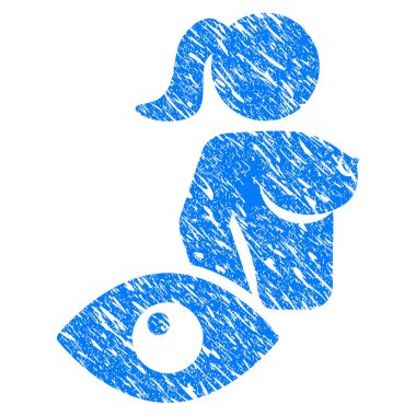 Görünüm çıplak Bayan Grunge simgesi