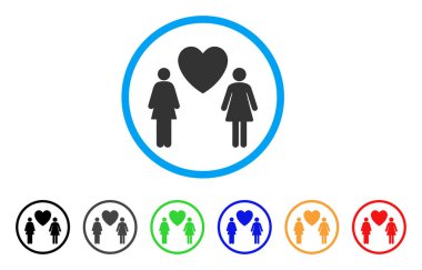 Simge Lesbi aşk çift yuvarlak