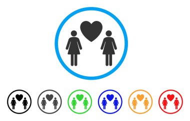 Simge Lesbi aşk çift yuvarlak