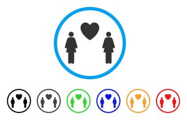 Simge Lesbi aşk çift yuvarlak