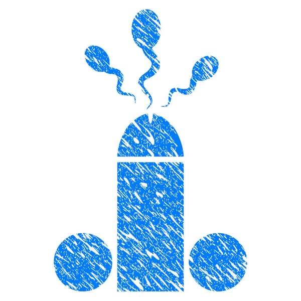 Sperme éjaculation Grunge icône — Image vectorielle