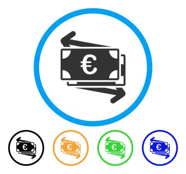 Euro para Transfer yuvarlak simge