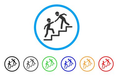 Simgesini Oluşturucu iş yardım yuvarlak