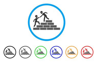 Yuvarlak simgesini Oluşturucu merdiven yardım