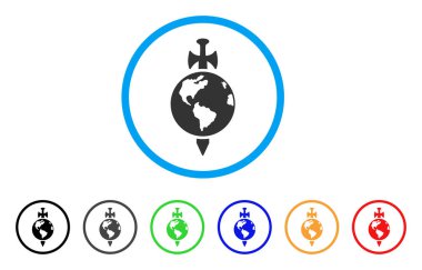 Toprak koruma yuvarlak simge