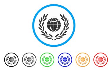 Küresel amblemi yuvarlak simge