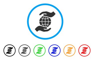 Global sigorta yuvarlak simge