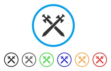 Ortaçağ kılıç yuvarlak simge