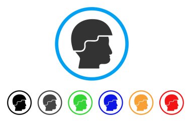 Asker kask yuvarlak simge