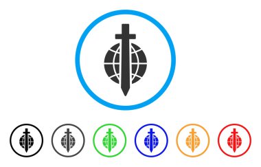 Kılıç yuvarlak simge