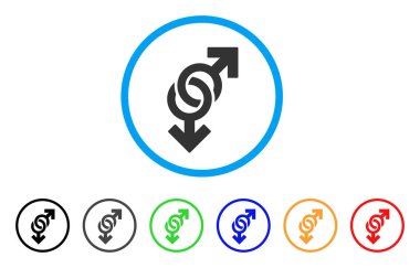 Eşcinsel sembol simge yuvarlak