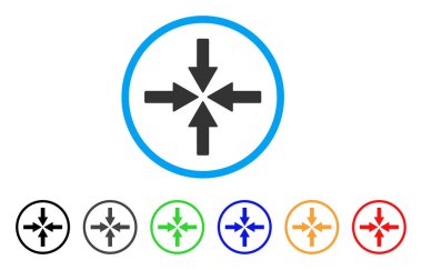 Oklar yuvarlak simge collide