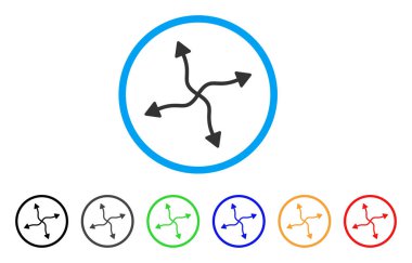 Eğri ok simgesi yuvarlak