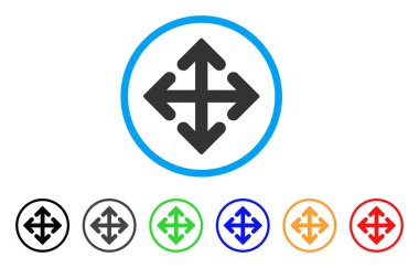 Yön türevleri yuvarlak simge