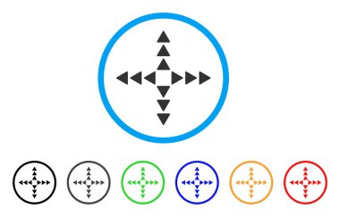 Yön dışında simge yuvarlak