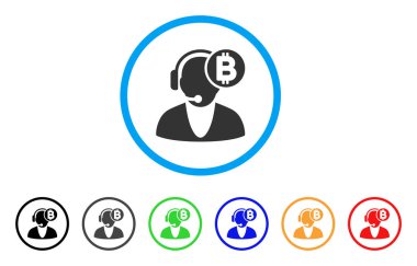 Bitcoin işleç simgesini yuvarlak