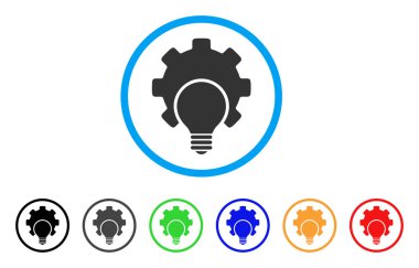 Ampul yapılandırma dişli yuvarlak simge
