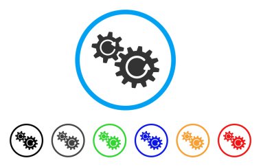 SMM döndürme yuvarlak simgesi