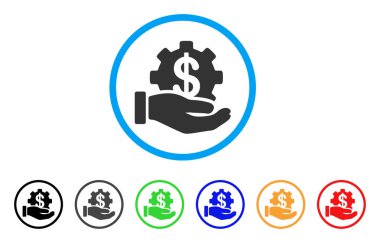 Geliştirme hizmeti simge yuvarlak