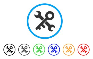 Anahtar yuvarlak simge araçları