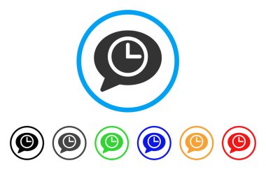 İleti zaman yuvarlak simgesi