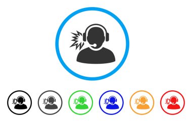 Operatör ileti yuvarlak simgesi