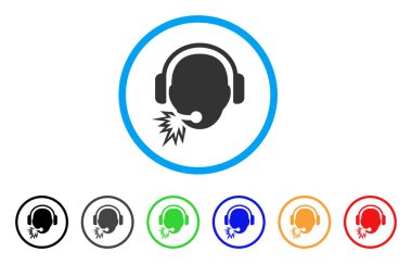 Operatör ileti yuvarlak simgesi