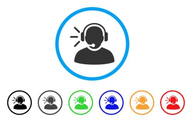 Operatör ileti yuvarlak simgesi