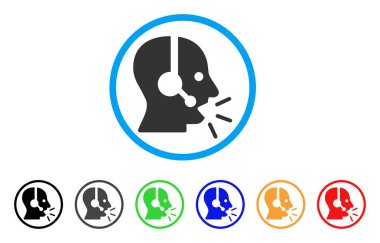 Operatör ileti yuvarlak simgesi