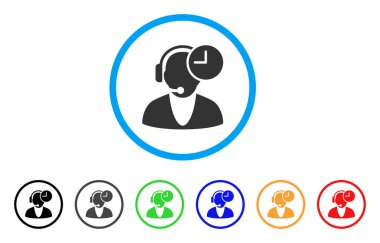 İşleç saat yuvarlak simgesini