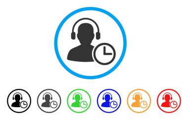 İşleç saat yuvarlak simgesini