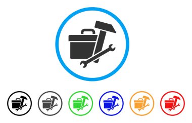 Yuvarlak araç kutusu simgesi