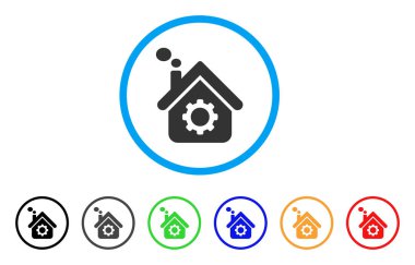 Sigara fabrikası yuvarlak simge