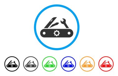 Swiss bıçak yuvarlak simge