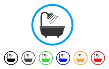 Banyo duş yuvarlak simge