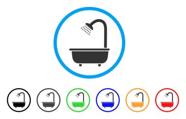 Banyo duş yuvarlak simge