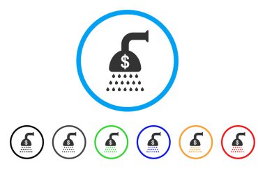 Ödeme duş yuvarlak simge