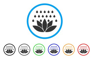 Spa duş yuvarlak simge