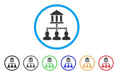 Banka müşteri simgesini yuvarlak