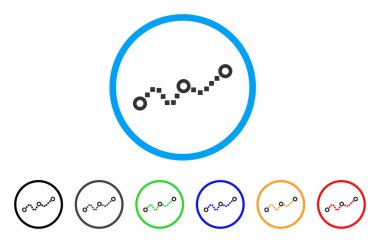Noktalı grafik yuvarlak simgesini