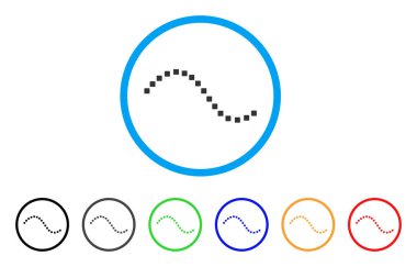 Noktalı işlevi satır yuvarlak simge