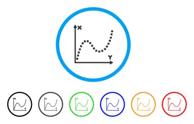 Noktalı arsa yuvarlak simge