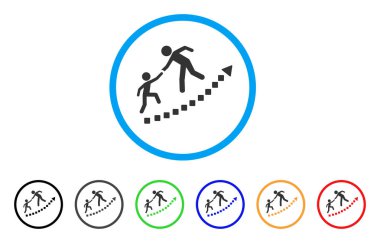 Eğitim büyüme yuvarlak simge